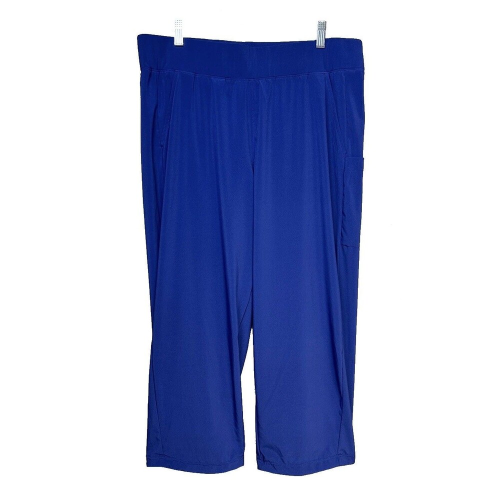Columbia Women's Anytime Wide Leg Pants Dark Sapphire XL Active Comfort